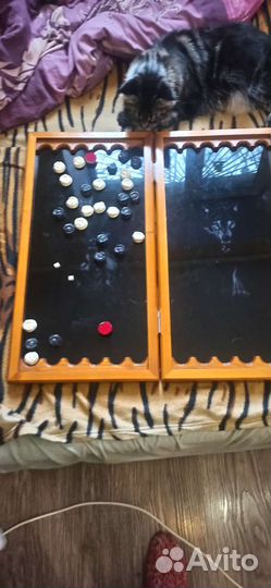 Нарды ручной работы со стеклом