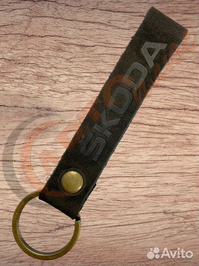 Брелок для ключей люверс -Темно-Коричневый 