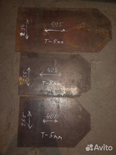 Накладка металлическая на калитку