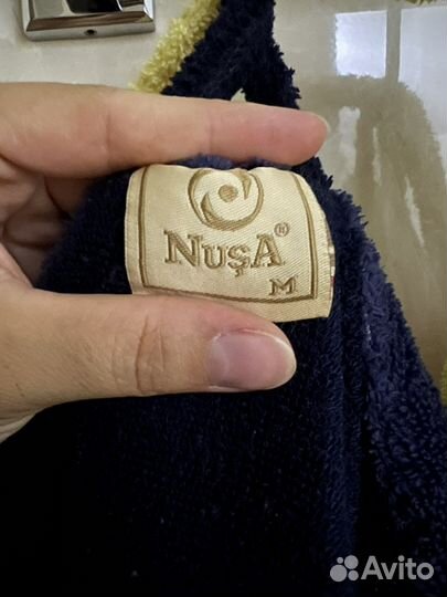 Мужской махровый халат с капюшоном