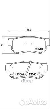 Колодки тормозные дисковые зад hyundai getz