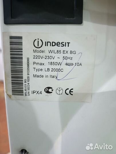 Стиральная машинка Италия Indesit WIL85 Гарантия