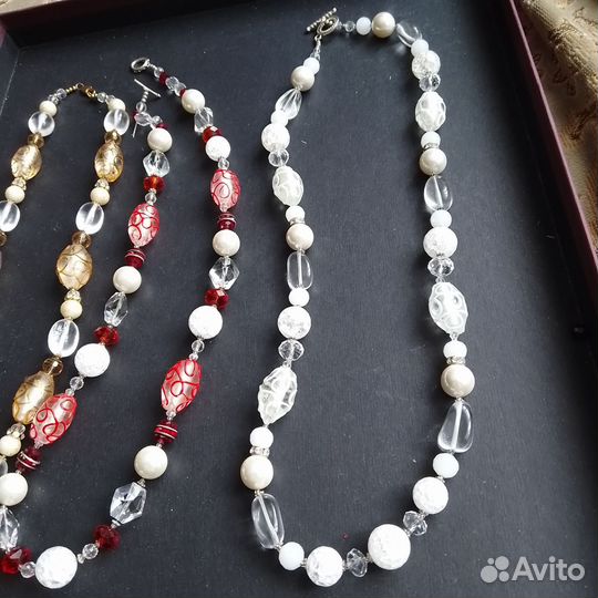Бусы из граната