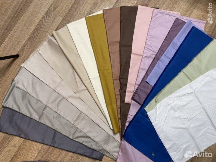 Отрезы Ткани, сатин однотонный 100 хлопок