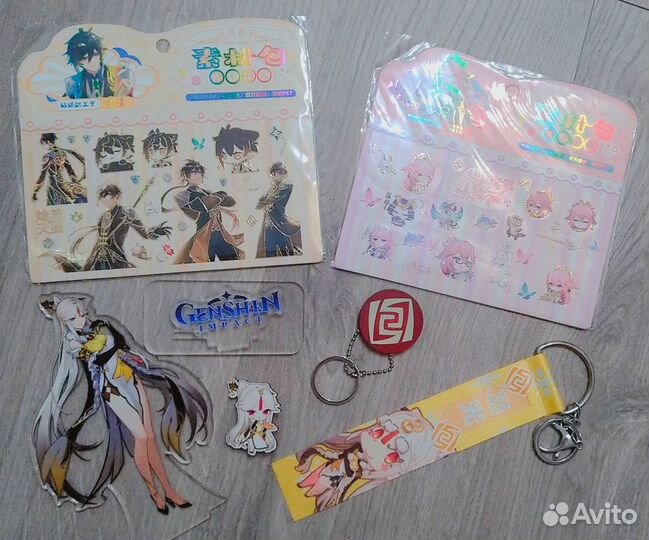 Набор мерча Genshin impact-Чжунли,Яэ Мико,Нингуань