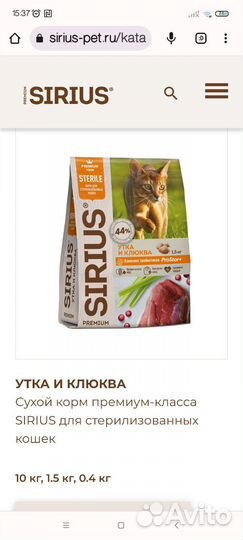 Корм для котов