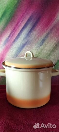 Кастрюля 4,5л конец 80гг СССР, таз эмалированный