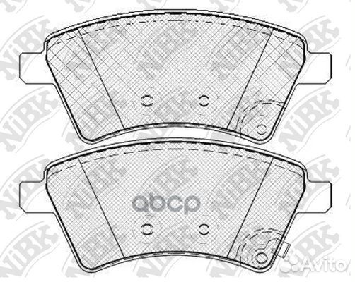Колодки тормозные дисковые перед PN9803 NiBK