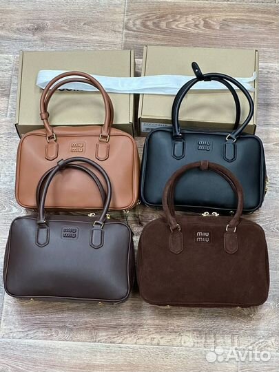 Сумка miu miu натуральная кожа