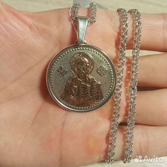 Серебряный крестик