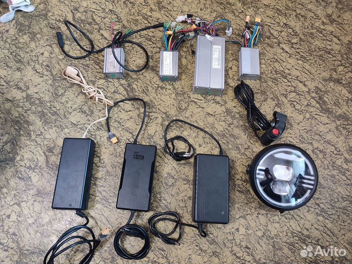 Запчасти для электровелосипеда контроллеры зарядки