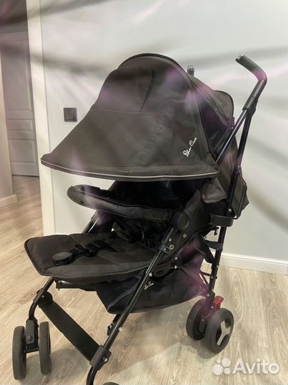 Детская коляска трость черная