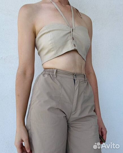 Льняной женский топ