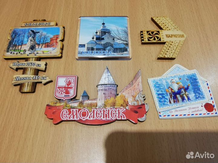 Магниты города России для коллекции