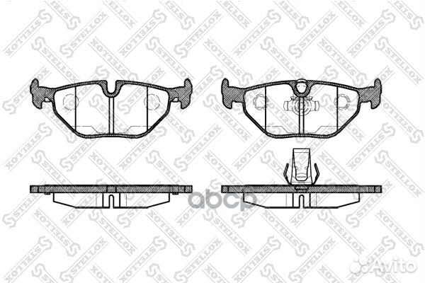 276 015B-SX колодки дисковые з. с антискрип. п