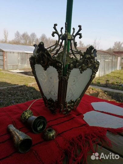 Люстра, бра латунные СССР
