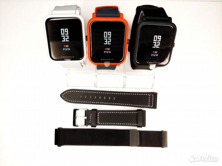 Кожаные и металлич ремешки для Xiaomi Amazfit Bip