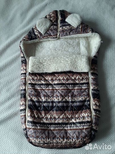 Зимний конверт в коляску