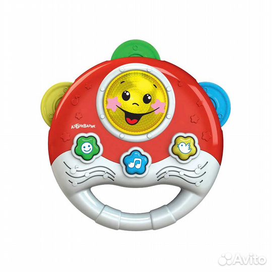 Музыкальная игрушка Бубен Маленький музыкант Азбу
