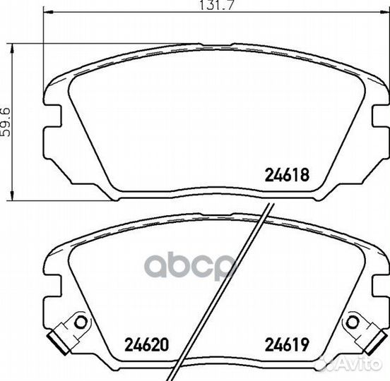 Колодки тормозные дисковые перед NP6093 NIS