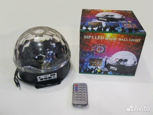 Диско шар мр3, флэшка и поддержка Блютуз