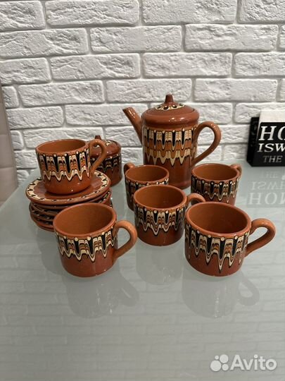 Глиняный чайный сервиз СССР