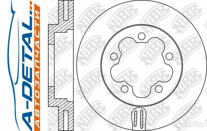 Диск тормозной NiBK RN1752 (2штупак.)