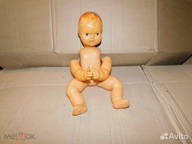 Большая старинная кукла пупс,период СССР