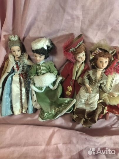 Фарфоровые куклы дамы эпохи