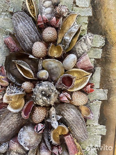 Панно коллаж в технике терра