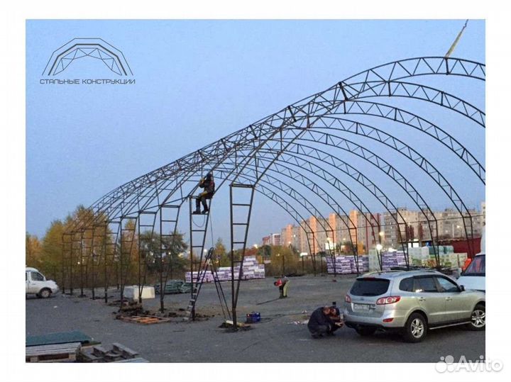 Ангар под ключ 30х100м. Тип В