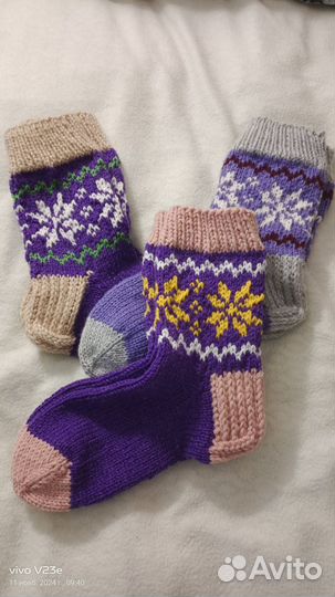 Носки вязаные ручной работы