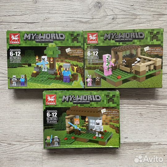 Конструктор Майнкрафт Акция 91-165 деталей