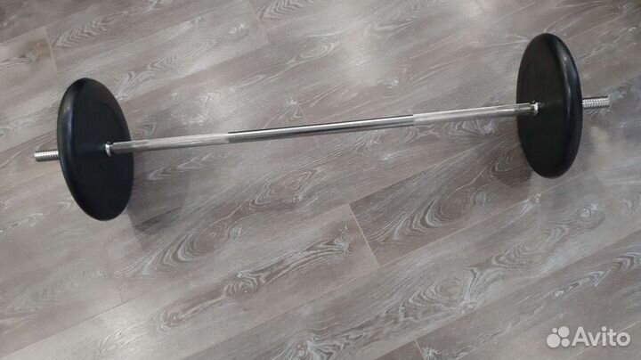 Гриф с блинами