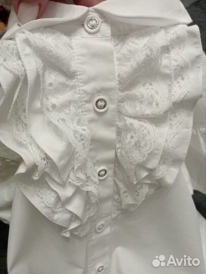 Блузка белая школьная