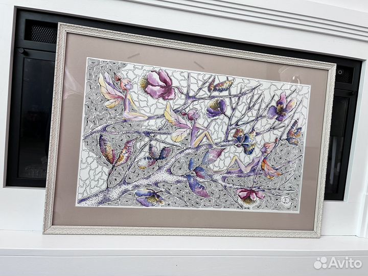 Картина акварель феи