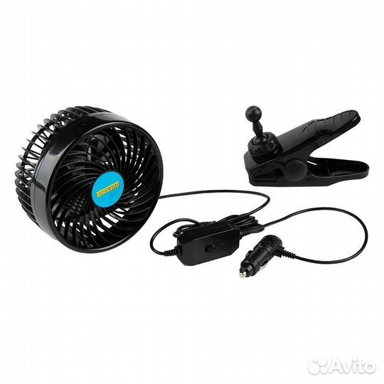 Вентилятор в салон автомобиля 12/24в
