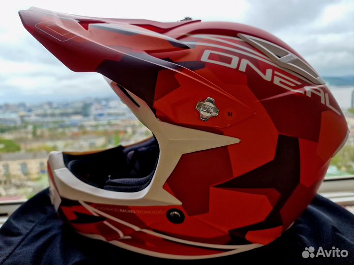 Шлем FullFace O'Neal Warp FidLock Edgy Camo/Red