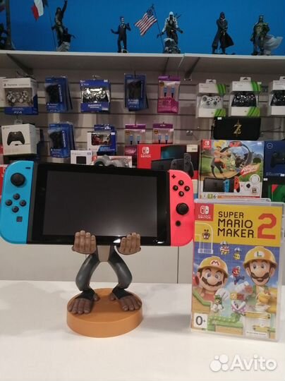 Nintendo Switch + Mario Maker 2 (магазин,гарантия)