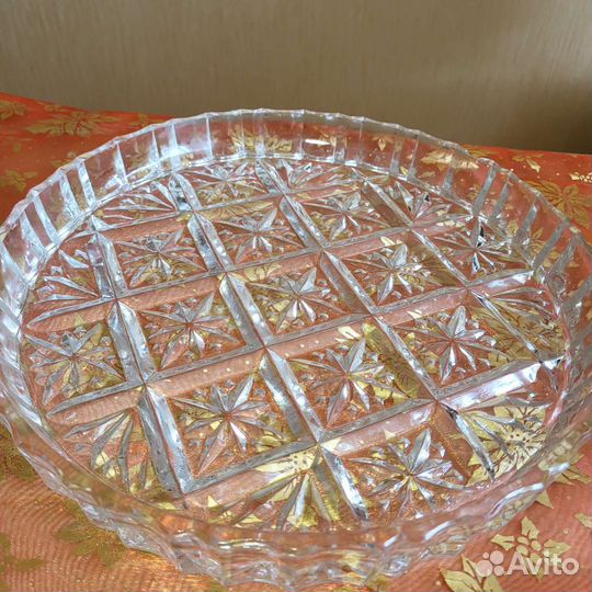Блюдо хрустальное СССР