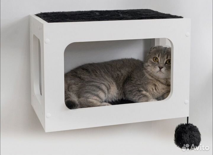 Настенный домик для кошки
