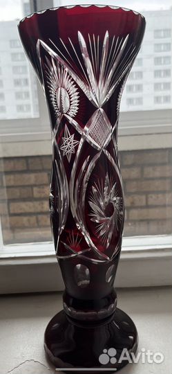 Ваза хрустальная Германия Arnstadt Kristall