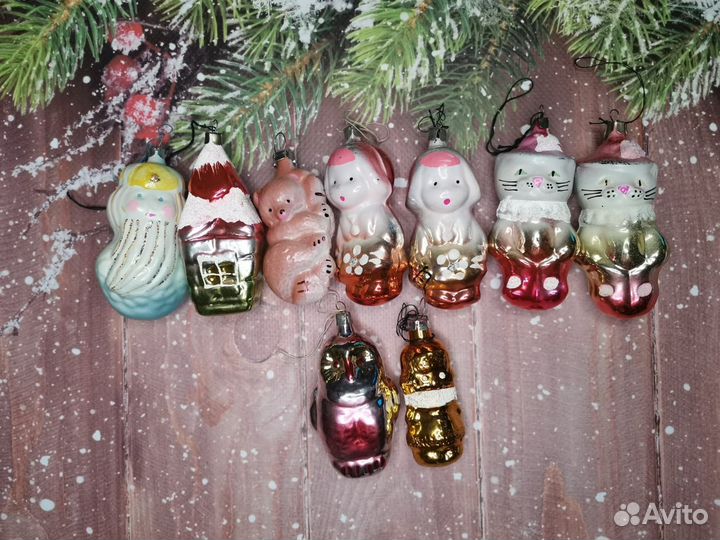 Елочные игрушки СССР