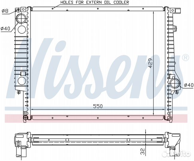 Радиатор охлаждения двс BMW 3 series E36 (1991) 32
