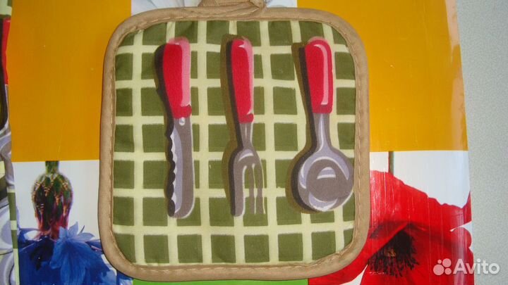 Новый набор: фартук, прихватка, кухонная рукавица