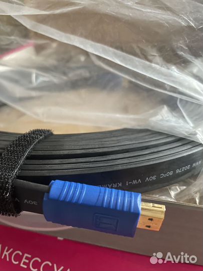 Kramer C-HM/HM/ETH-35 Кабель плоский hdmi-hdmi, 10