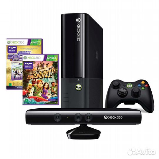 Xbox 360 Е 250Гб с датчиком движения Киннект