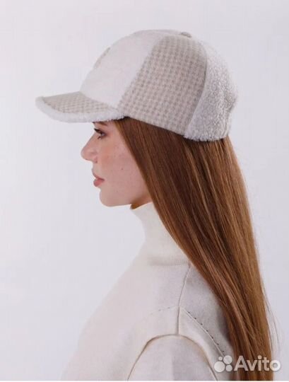 Бейсболка меховая с ушками Level Pro