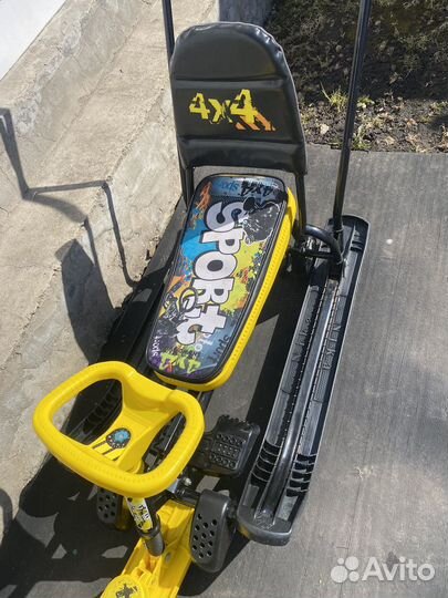 Снегокат с ручкой