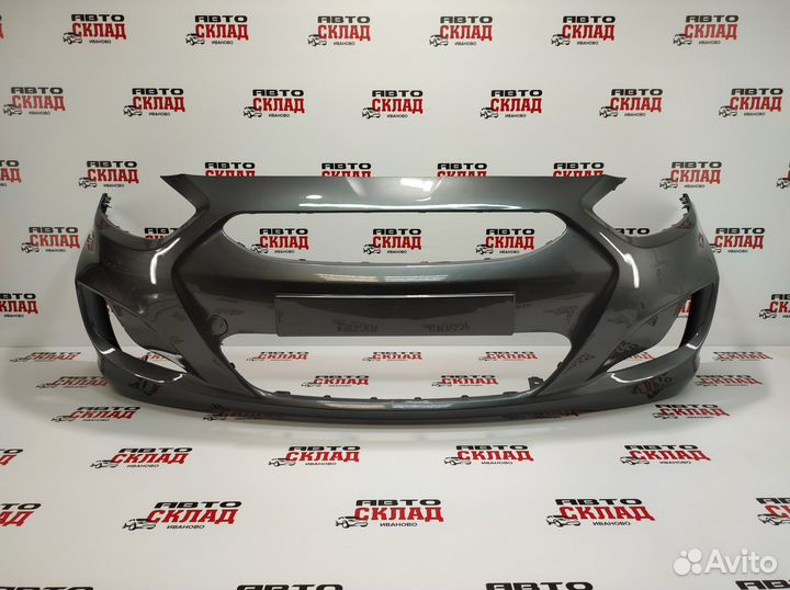 Бампер передний Солярис (2011-2014) в цвет авто